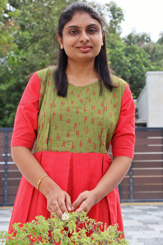 Maternity Maxi - Pine Red - neemai