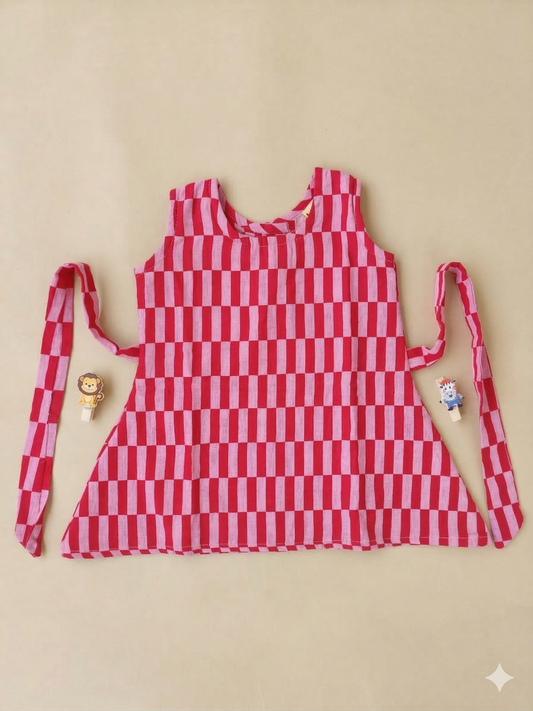 6 to 12 months Girl baby dress- Muslin / Cotton (Pack of Two)