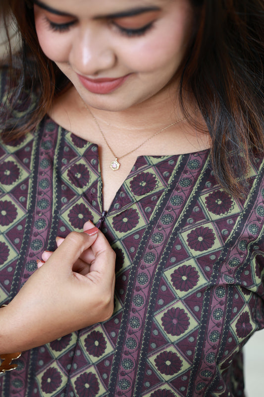 Top/Kurti - Grape - neemai