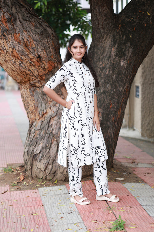 Black and White Coordset- Zebra - neemai