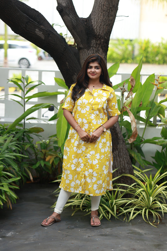 Kurti - Lemon Flora - neemai