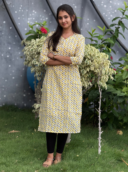 Office Wear kurti - Sunny Zig - neemai