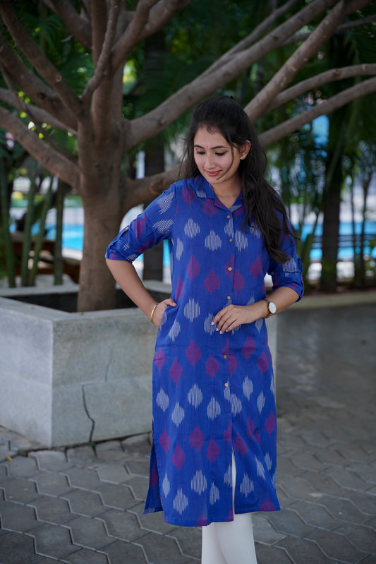 Kurti - Indigo Rhythm - neemai