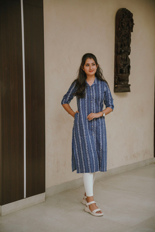 Kurti - Indigo Vine - neemai