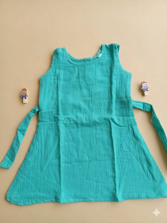 2 to 3 Years Girl baby dress- Cotton / Muslin (Pack of Three)