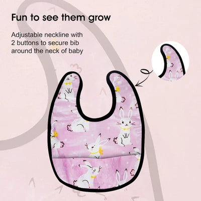 Kindergarten-Rabbit Bibs combo pack of 2 - neemai