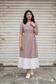 Cotton - Maternity / Feeding - Maxi/Gown - Cotton Lining - Double side Zips - cheetah
