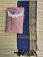 Silk Dupatta - Ink blue - Only Dupatta