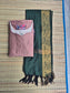 Silk Dupatta - Green - only Dupatta