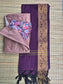 Silk Dupatta - Purple