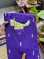 Raw Silk Maternity Feeding Gown| Maxi – Violet | Double Side Zip