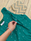 Raw Silk Maternity Feeding Gown/Maxi – Peacock green | Double Side Zip