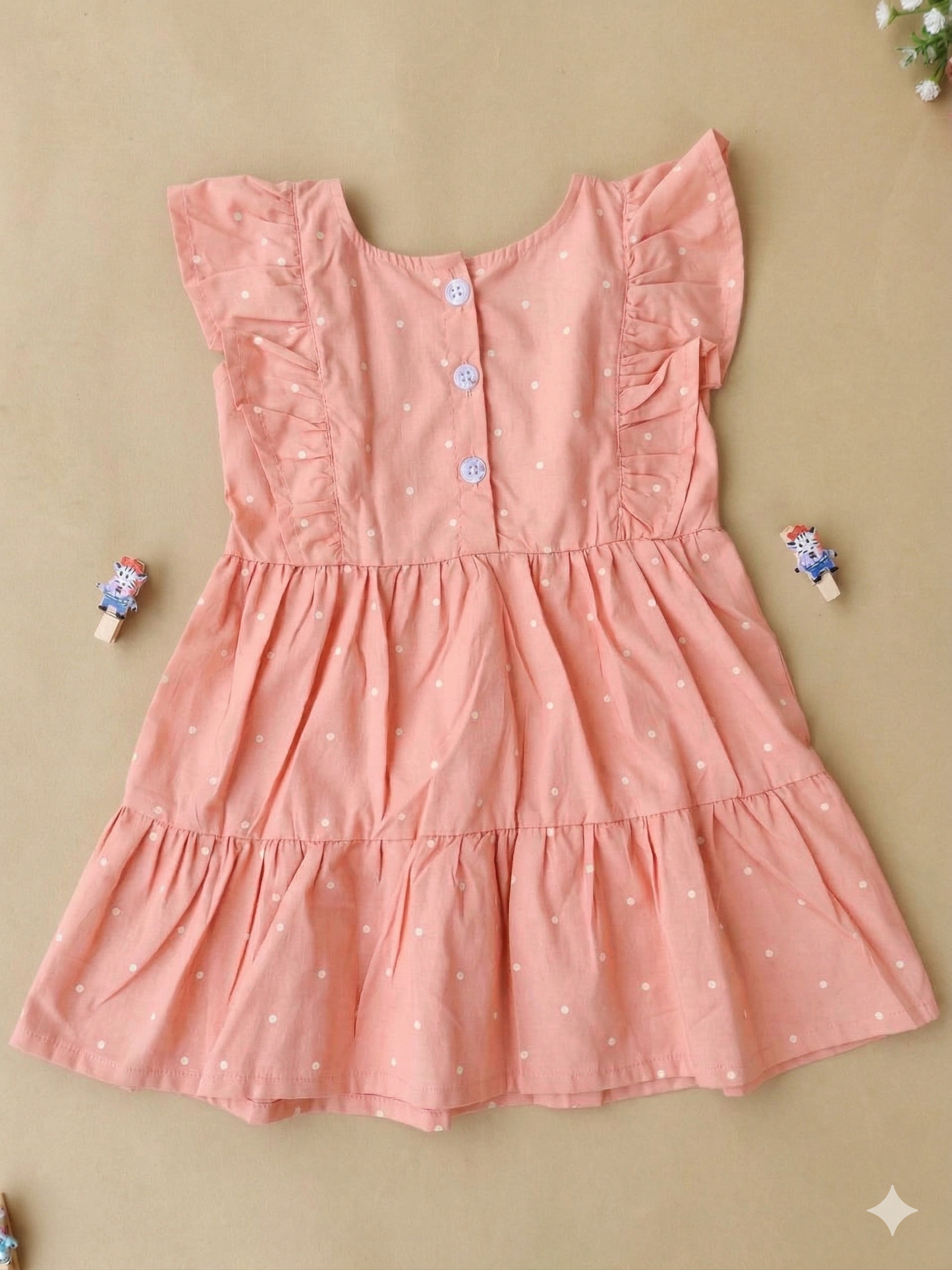 3 Years Girl baby dress- Cotton  (Pack of  Two)