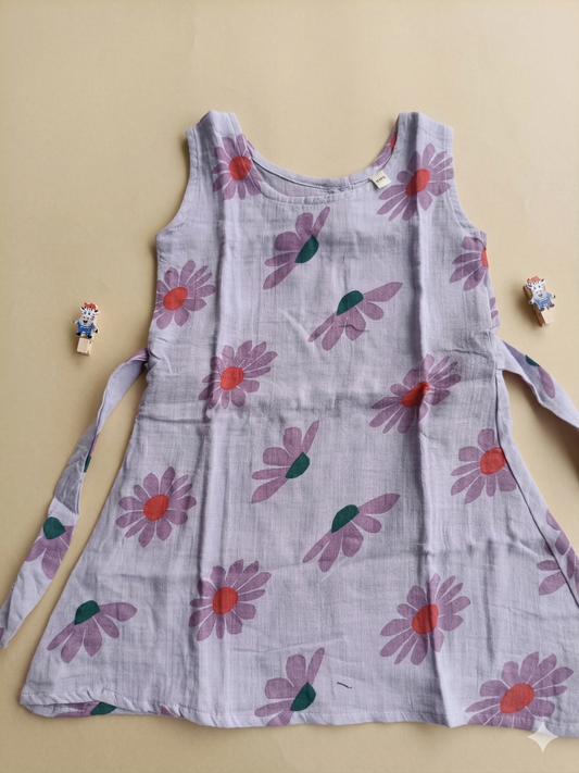 4 to  5 Years Girl baby dress- Cotton  / Muslin  (Pack of Three)