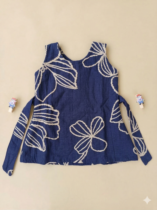 6 to 12 months Girl baby dress- Muslin /  Cotton  (Pack of Three)