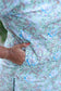 Co-ord set - Mint green floral maternity kurta with mom friendly side pocket and casual wear