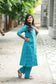Co-ord set - Teal cotton maternity and casual wear two-piece set, feeding access and pocket for comfortable fit.