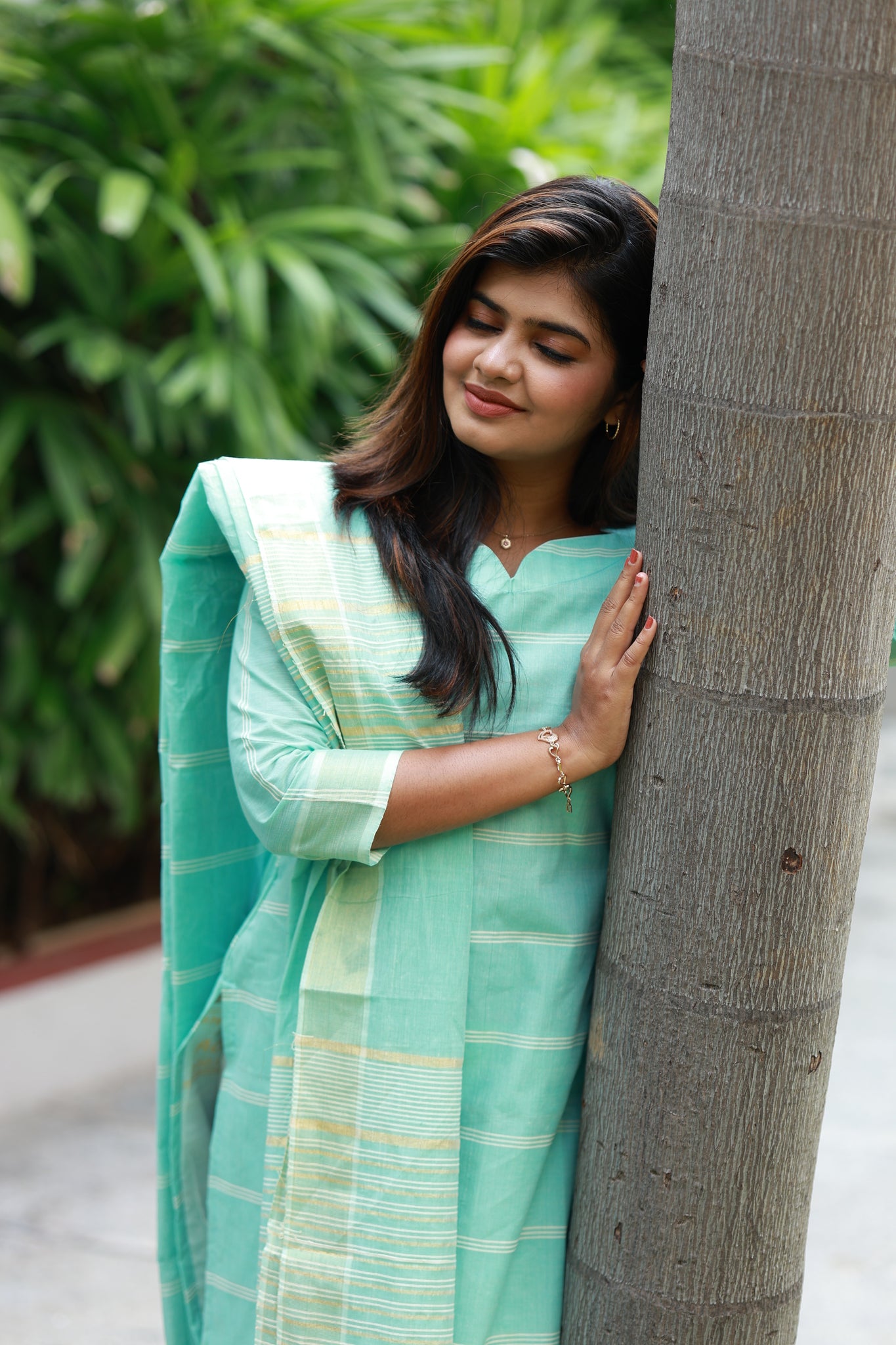 2 pc set - Top and Dupatta -  Electric Blue