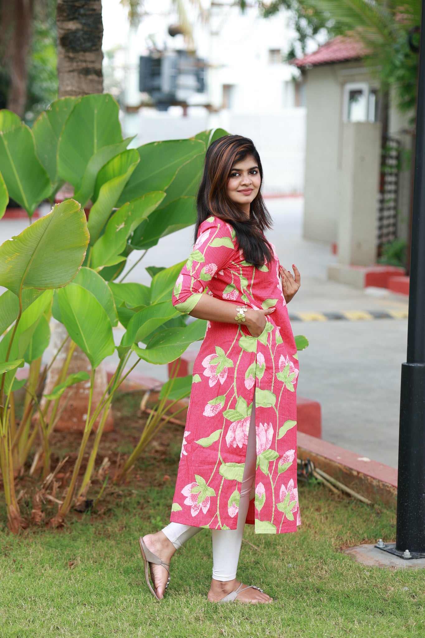 Top/Kurti -   Raspberry - neemai