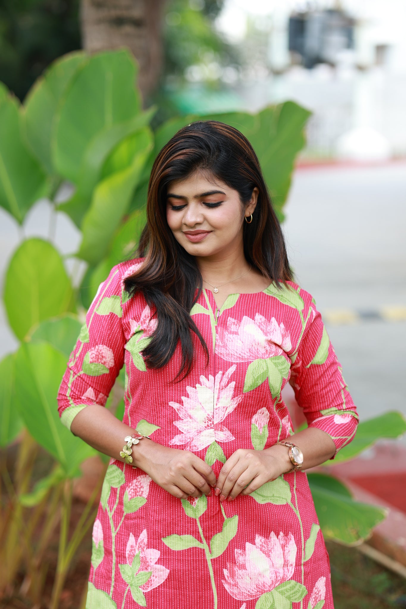 Top/Kurti -   Raspberry - neemai