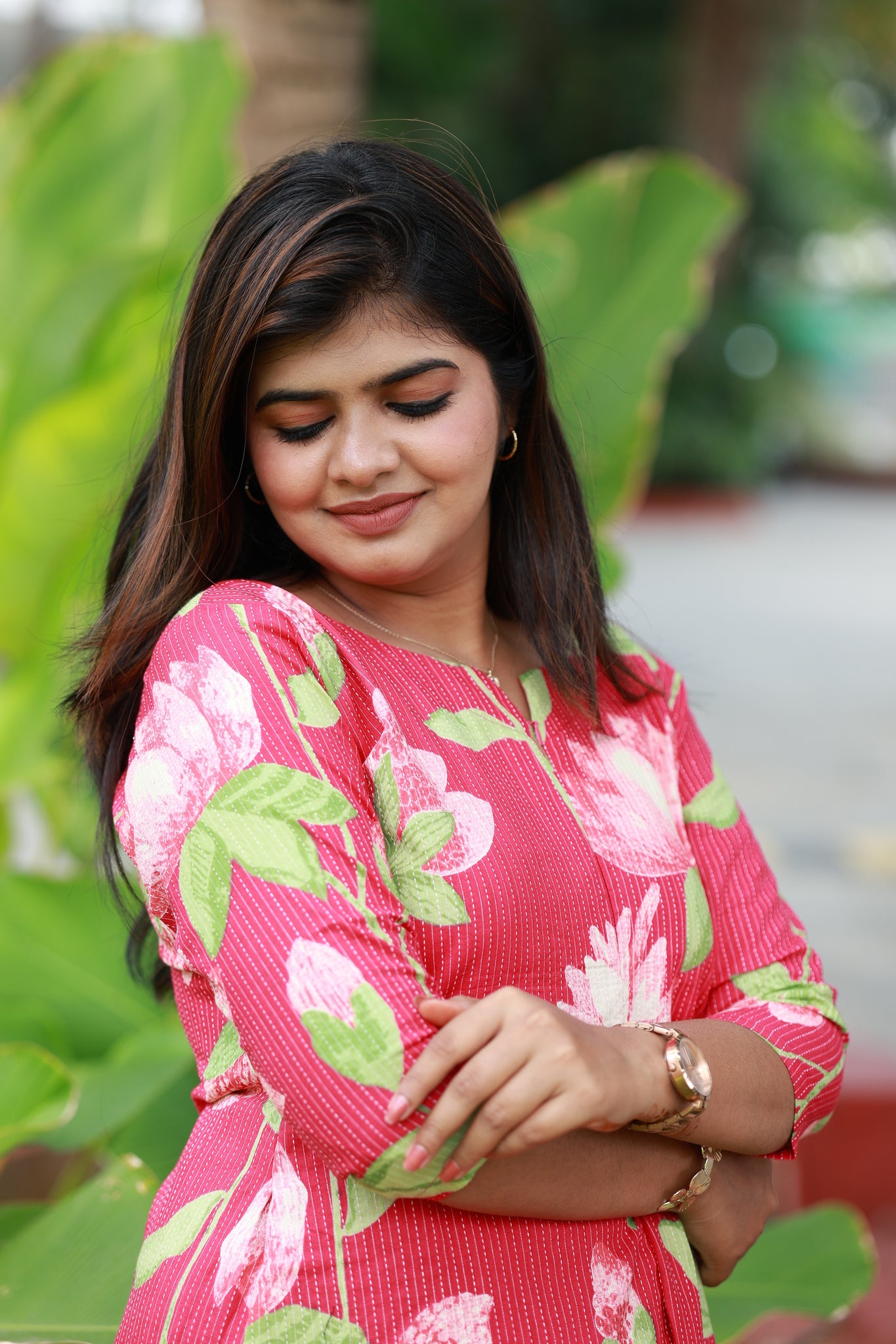 Top/Kurti -   Raspberry - neemai