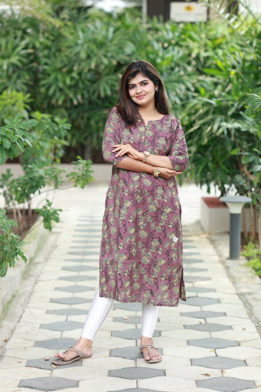 Top/Kurti -   Eggplant