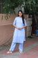 Blue Coordset - Blue and white stripes, soft and breathable fabric, keeps you comfortable all day.