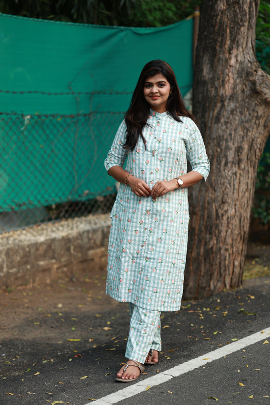 Coordset- Baby blue, Lightweight and smooth fabric, Nursing Wear Set