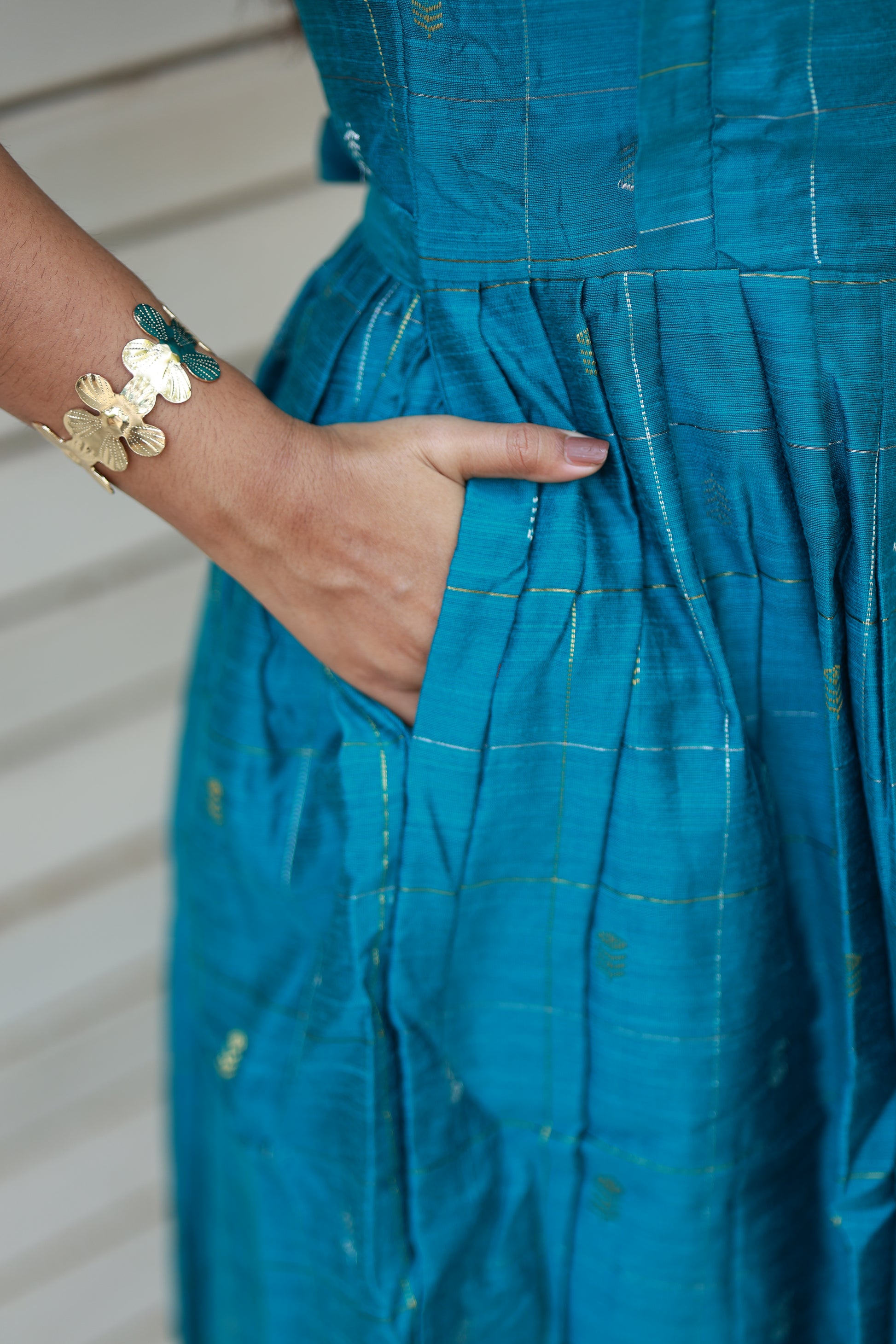 Raw silk Maternity Maxi/Gown - Festival Collection