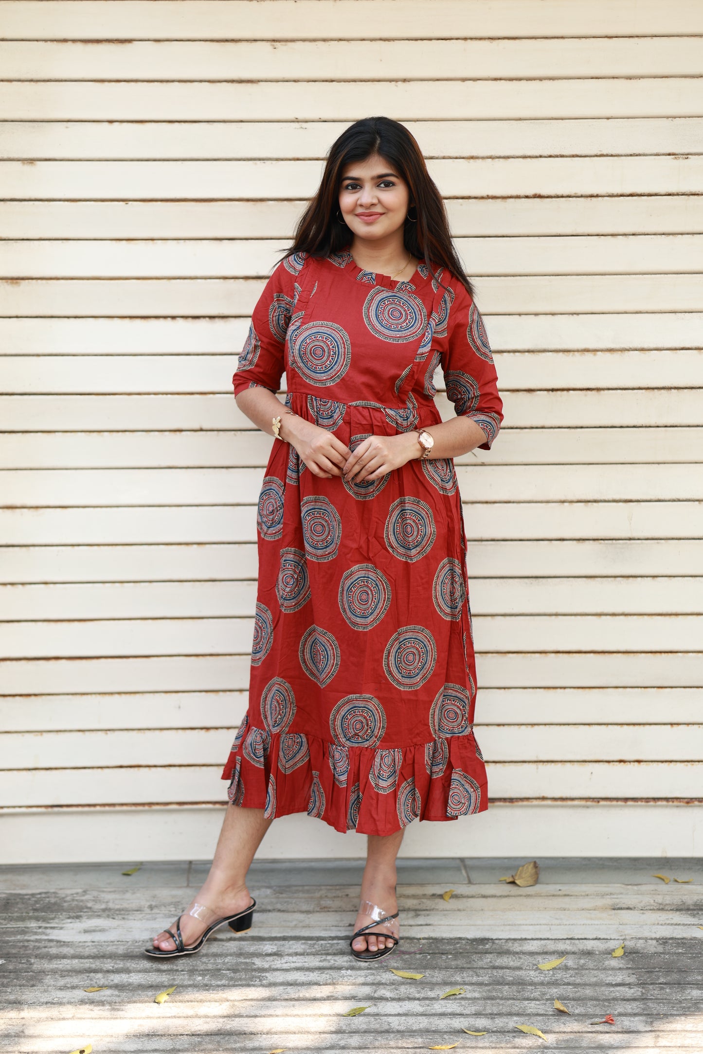 Cotton Maternity Midi/Gown - Chakra Kala