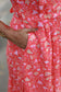 Maternity / Feeding-2  Layer (2 TIER) with lining -  Maxi/Gown/Midi - Peach pink