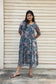Maternity 2 tier (2 layer)Maxi/Gown/Midi - Navy Blue