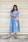 2  Layer (2 TIER)  Maternity / Feeding -  Maxi/Gown/Midi -   Jean Blue