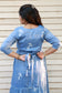 2  Layer (2 TIER)  Maternity / Feeding -  Maxi/Gown/Midi -   Jean Blue