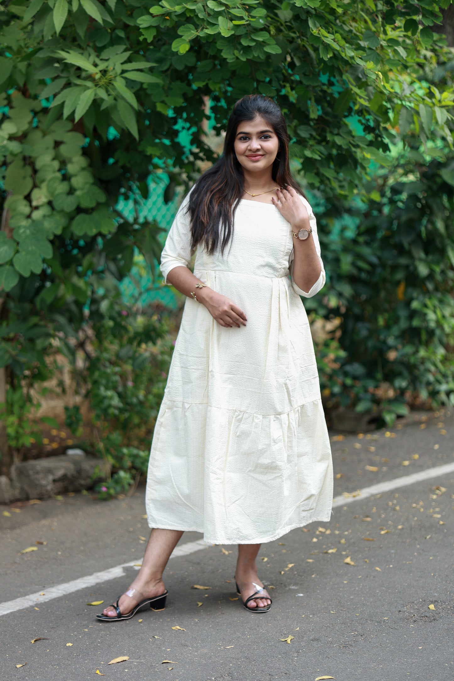 Maternity Maxi/Gown - Moonlit Cream