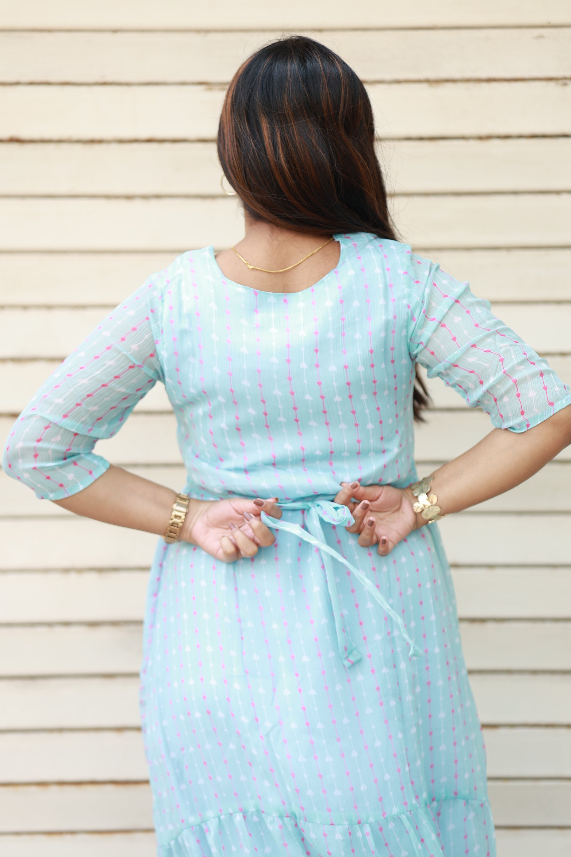 Maternity 2 tier (2 layer)Maxi/Gown/Midi - Summer back tie dress, Comfortable postpartum fabric