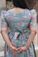 Center zip Normal / Maternity Midi/Gown- kota cotton with full lining -   Pink flower