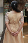 Tissue slik - Center zip Normal / Maternity Midi/Gown- Golden Vanilla Husk