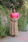 Cotton  Feeding/Maternity- Maxi/Gowns- Double side zip - kalamkari  Honey Pink