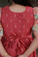 Raw silk - Double side zip  Maternity Maxi/Gown - Festival Collection - Light Pink And  lotus sleeve