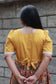 Cotton  Feeding/Maternity- Maxi/Gowns- Double side zip - Kalamkari Yellow and Red