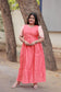 Butter slik - Center zip Normal / Maternity Midi/Gown- Fanta