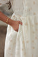  Premium Muslin- Feeding/ Maternity Maxi/Gown - Cotton lining / Double side zip - Side pockets designed for comfort and convenience, Perfect for casual outings and travel wear. 