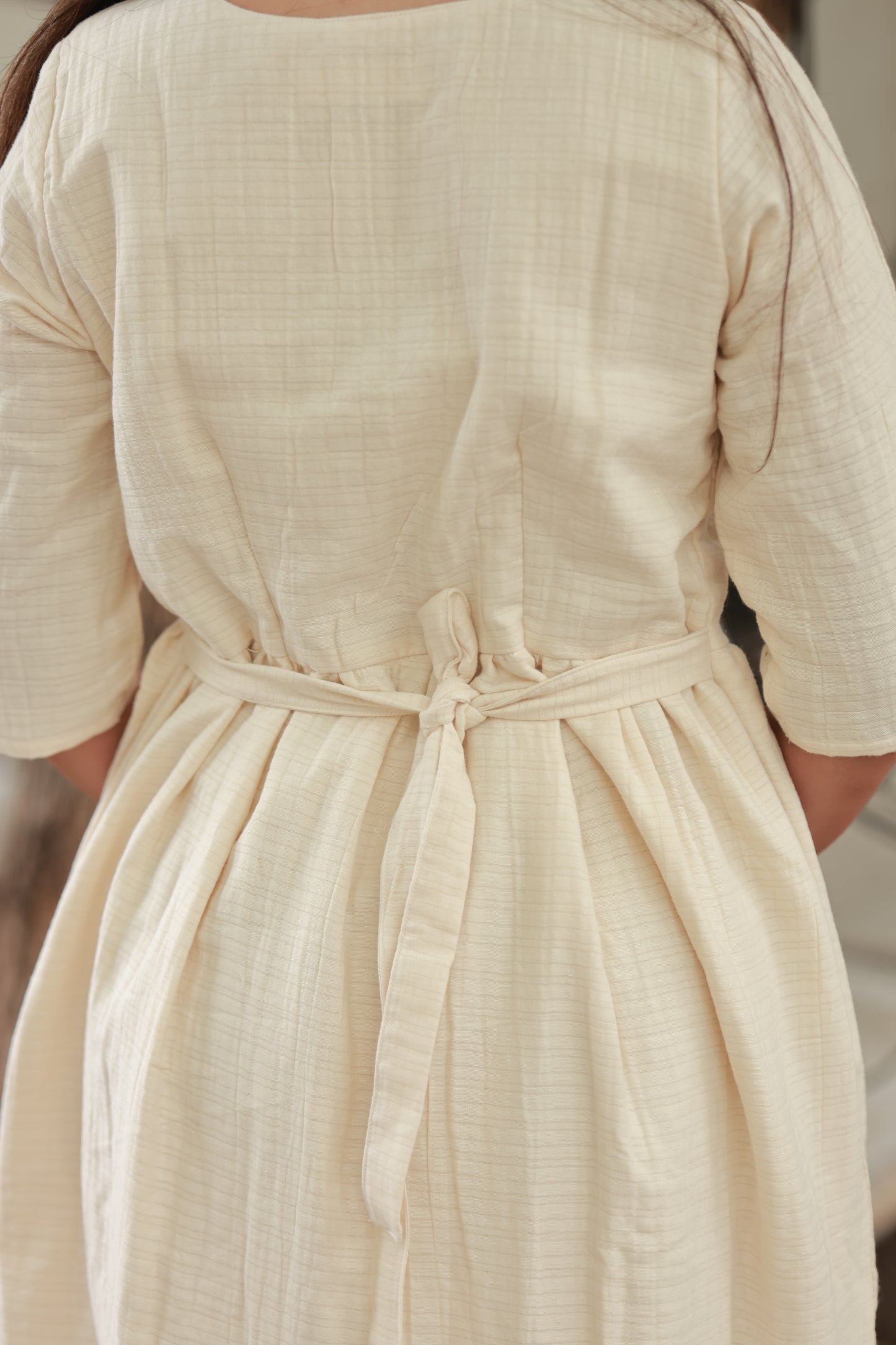 Premium Muslin- Feeding/ Maternity Maxi/Gown - Cotton lining / Double side zip - Stylish back tie detail for elegant look, Perfect blend of comfort, breathability, and style