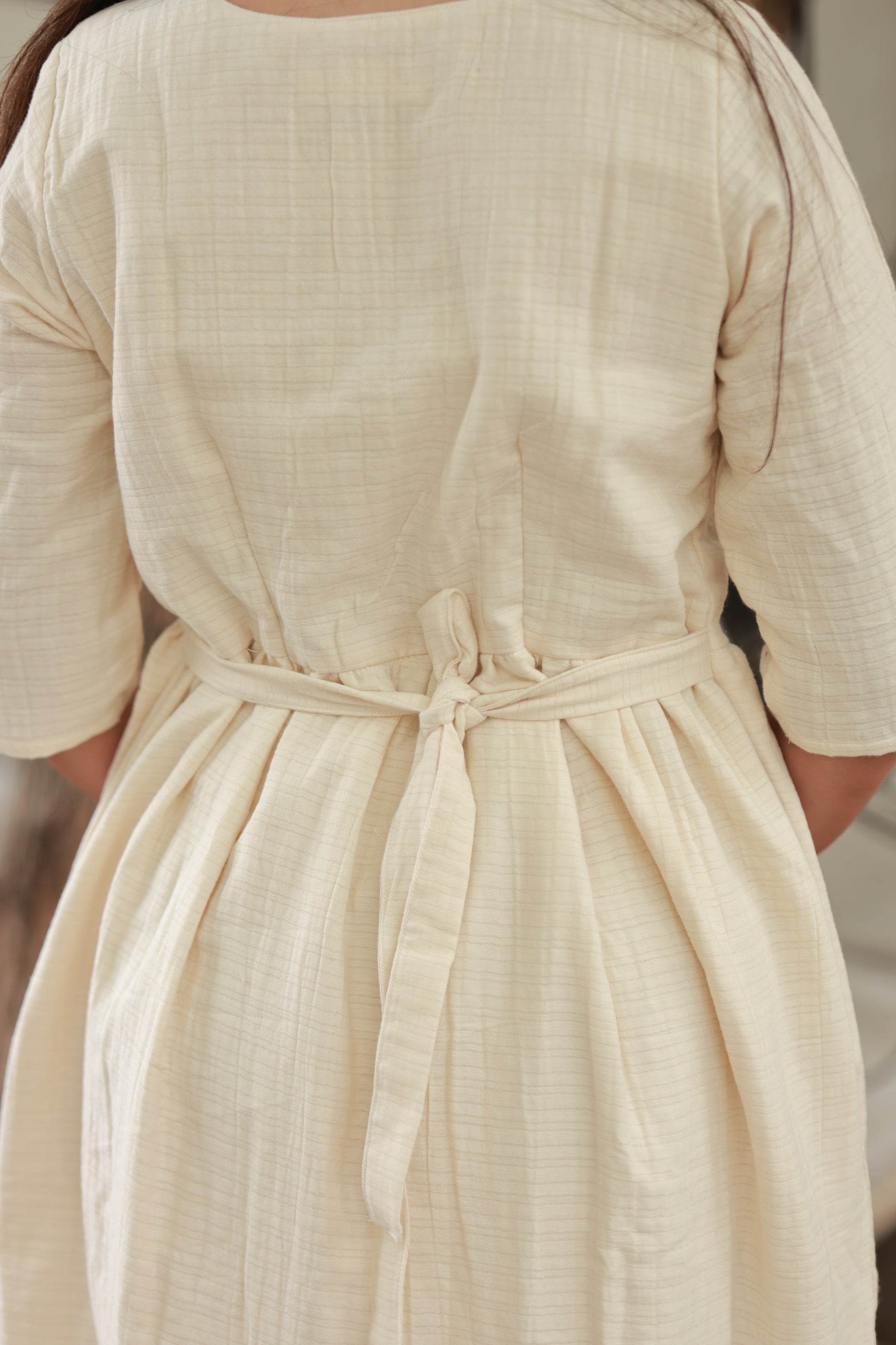 Premium Muslin- Feeding/ Maternity Maxi/Gown - Cotton lining / Double side zip - Stylish back tie detail for elegant look, Perfect blend of comfort, breathability, and style