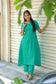 Coordset- Feeding/ Maternity 2 pc set [Top with center zip and free size bottom] -Green Apple