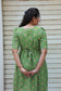 Neemai maternity gown with adjustable waist tie, relaxed loose fit and breathable cotton fabric for extra comfort.