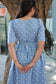 Blue Moon- Muslin/  Maternity / Feeding Maxi/Gown -  cotton lining- Double side zip -last pc in 4xl