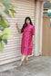 Raw silk Kurti - Rani Pink - optional feeding