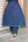 Neemai Navy Blue Maternity & Feeding Friendly Co-ord Set, Soft Cotton Kurti Pant Set with Pocket and back tie, regular wear
